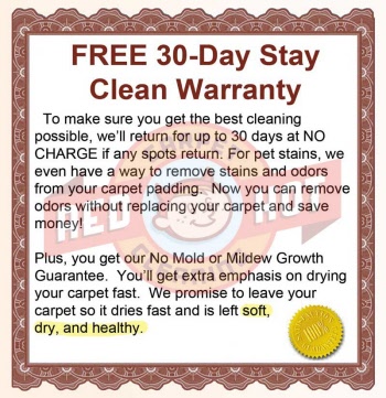 30 Day Stay Clean Warranty