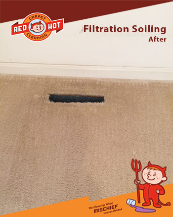 Filtration Soiling - Red Hot Carpet Cleaning - State College, PA